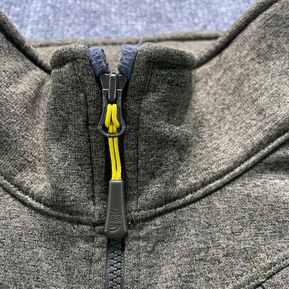 The North Face Cayonlands Pullover Men's XL Green 1/4 Zip Fleece Chest Pocket